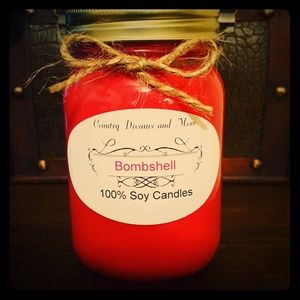 100% soy wax candle